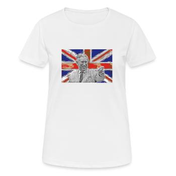 Famille royale britannique Le roi Charles III vive Th - T-shirt respirant Femme - blanc - Devant - AI Model Female 172 dark (172cm)