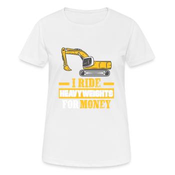 Bauarbeiter Bagger Job Crew Baustelle - Frauen T-Shirt atmungsaktiv - Weiß - Vorne - AI Model Female 172 dark (172cm)