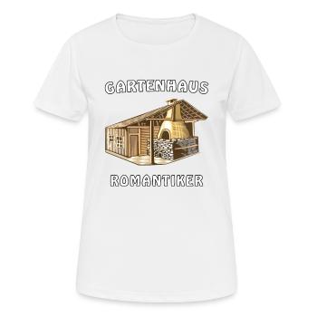 GARTENHAUS ROMANTIKER - Frauen T-Shirt atmungsaktiv - Weiß - Vorne - AI Model Female 172 dark (172cm)