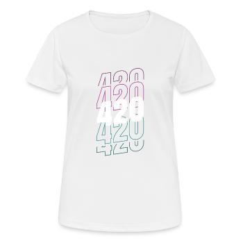 Lustiges 420-design Für Computerfreaks - Frauen T-Shirt atmungsaktiv - Weiß - Vorne - AI Model Female 172 dark (172cm)