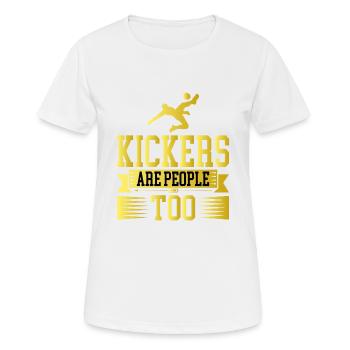 Kickers Are People Too 15 - Women's Breathable T-Shirt - white - Front - AI Model Female 172 dark (172cm)