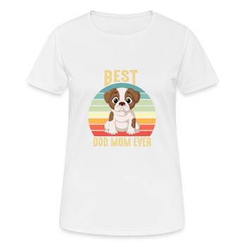 Best Fur Mom Ever For Women Cat Mama Or Dog Mother - Women's Breathable T-Shirt - white - Front - AI Model Female 172 dark (172cm)