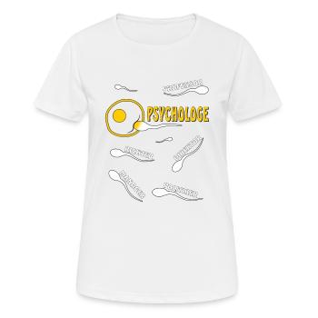 PSYCHOLOGE - Frauen T-Shirt atmungsaktiv - Weiß - Vorne - AI Model Female 172 dark (172cm)