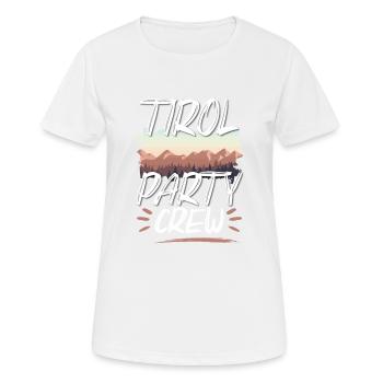 Tirol Party Crew - T-shirt respirant Femme - blanc - Devant - AI Model Female 172 dark (172cm)