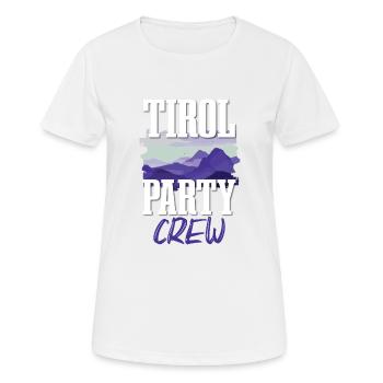 Tirol Party Crew - T-shirt respirant Femme - blanc - Devant - AI Model Female 172 dark (172cm)
