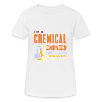 I'm A Chemical Engineer & I Learn Things My Own - Women's Breathable T-Shirt - white - Front - AI Model Female 172 dark (172cm)