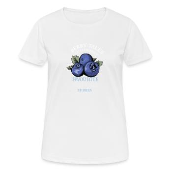 Myrtille Myrtille Arbuste Forêt Forêt Fruit - T-shirt respirant Femme - blanc - Devant - AI Model Female 172 dark (172cm)