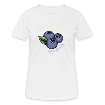 Myrtille Myrtille Arbuste Forêt Forêt Fruit - T-shirt respirant Femme - blanc - Devant - AI Model Female 172 dark (172cm)
