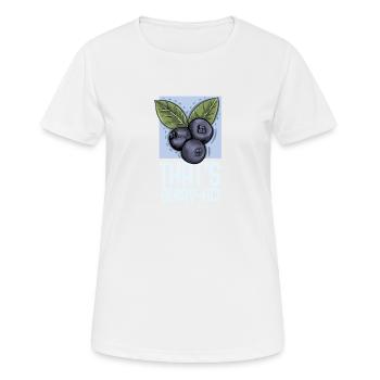 Myrtille Myrtille Arbuste Forêt Forêt Fruit - T-shirt respirant Femme - blanc - Devant - AI Model Female 172 dark (172cm)