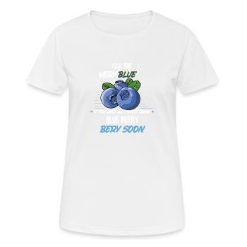 Myrtille Myrtille Arbuste Forêt Forêt Fruit - T-shirt respirant Femme - blanc - Devant - AI Model Female 172 dark (172cm)