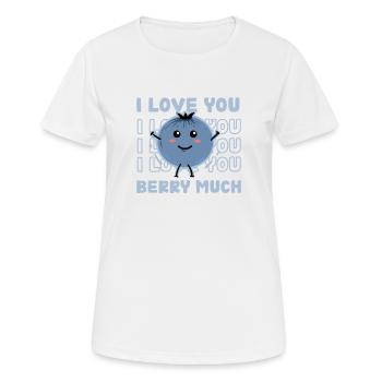 Myrtille Myrtille Arbuste Forêt Forêt Fruit - T-shirt respirant Femme - blanc - Devant - AI Model Female 172 dark (172cm)