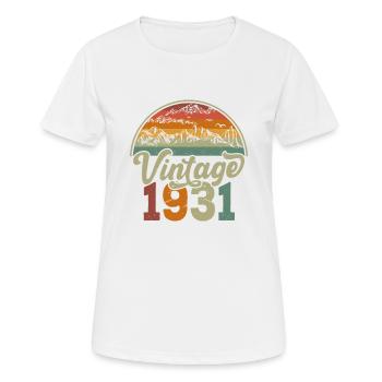 Vintage 1931 - T-shirt respirant Femme - blanc - Devant - AI Model Female 172 dark (172cm)