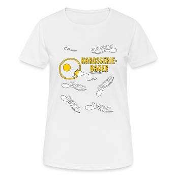 BODY MAKER - Women's Breathable T-Shirt - white - Front - AI Model Female 172 dark (172cm)