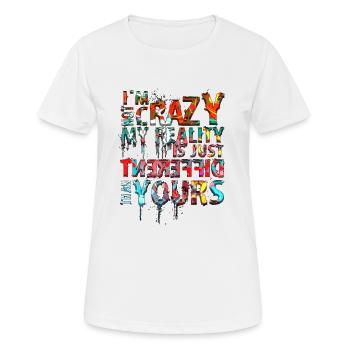 la sagesse cite le texte de Bouddha paroles de vie de sagesse - T-shirt respirant Femme - blanc - Devant - AI Model Female 172 dark (172cm)