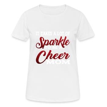 Il faut beaucoup d’éclat pour être une maman de joie 2 - T-shirt respirant Femme - blanc - Devant - AI Model Female 172 dark (172cm)