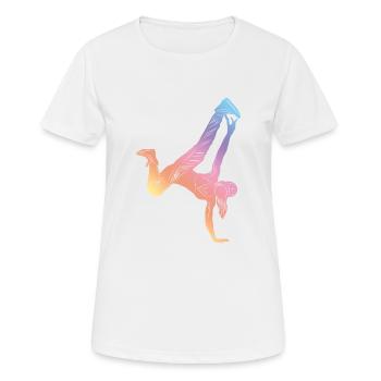 Gymnastic Silhouette - Women's Breathable T-Shirt - white - Front - AI Model Female 172 dark (172cm)