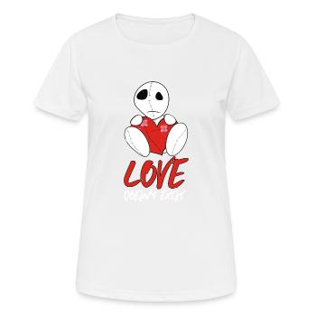L’amour n’existe pas | | de vêtements Emo Emocore Goth Do - T-shirt respirant Femme - blanc - Devant - AI Model Female 172 dark (172cm)