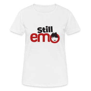 Sill emo | | de vêtements Emo | Emocore Emo Musicemo ki - T-shirt respirant Femme - blanc - Devant - AI Model Female 172 dark (172cm)
