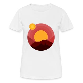 Nature Adventure - Women's Breathable T-Shirt - white - Front - AI Model Female 172 dark (172cm)