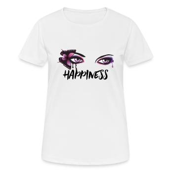 | du bonheur Vêtements Emo pour filles | | Emocore Emo Musi - T-shirt respirant Femme - blanc - Devant - AI Model Female 172 dark (172cm)
