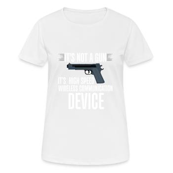 It's A High Speed Wireless Communication Device 3 - Frauen T-Shirt atmungsaktiv - Weiß - Vorne - AI Model Female 172 dark (172cm)