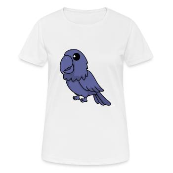 Papagai Comic Tier - Frauen T-Shirt atmungsaktiv - Weiß - Vorne - AI Model Female 172 dark (172cm)