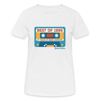 1995 Vintage Vintage Retro Geburtstagsgeschenk - Frauen T-Shirt atmungsaktiv - Weiß - Vorne - AI Model Female 172 dark (172cm)