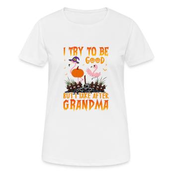 4 - T-shirt respirant Femme - blanc - Devant - AI Model Female 172 dark (172cm)
