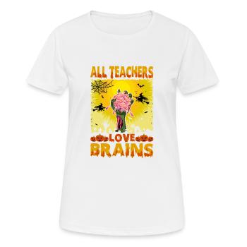 3 - T-shirt respirant Femme - blanc - Devant - AI Model Female 172 dark (172cm)