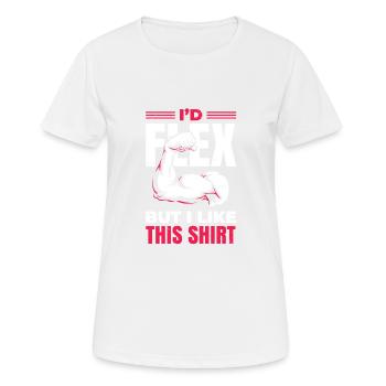 I would bend, but I like this design - Women's Breathable T-Shirt - white - Front - AI Model Female 172 dark (172cm)