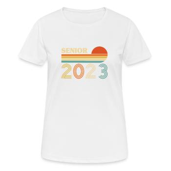 Retro Senior 2023 Back to School Class Of 2023 - Women's Breathable T-Shirt - white - Front - AI Model Female 172 dark (172cm)