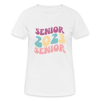 Retro Senior 2023 Back to School Class Of 2023 - Frauen T-Shirt atmungsaktiv - Weiß - Vorne - AI Model Female 172 dark (172cm)