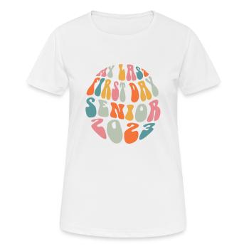 Retro Senior 2023 Back to School Class Of 2023 - Women's Breathable T-Shirt - white - Front - AI Model Female 172 dark (172cm)