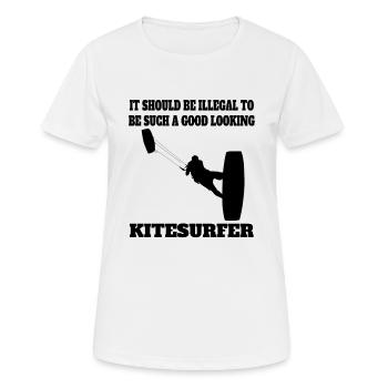 Kitesurfer Gift Surf Windsurf Windsurfer - T-shirt respirant Femme - blanc - Devant - AI Model Female 172 dark (172cm)