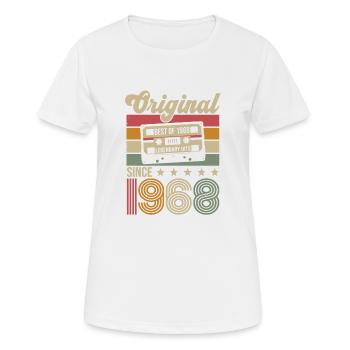 Anniversaire Vintage Idée Cadeau Original 1968 - T-shirt respirant Femme - blanc - Devant - AI Model Female 172 dark (172cm)