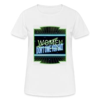 citation obama droits des femmes libéral idée actuelle - T-shirt respirant Femme - blanc - Devant - AI Model Female 172 dark (172cm)