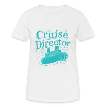 Kreuzfahrtdirektor Kreuzfahrt Schifffahrt Urlaub - Frauen T-Shirt atmungsaktiv - Weiß - Vorne - AI Model Female 172 dark (172cm)