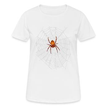 Araignée - T-shirt respirant Femme - blanc - Devant - AI Model Female 172 dark (172cm)