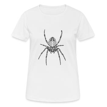 L’araignée comme motif d’Halloween - T-shirt respirant Femme - blanc - Devant - AI Model Female 172 dark (172cm)