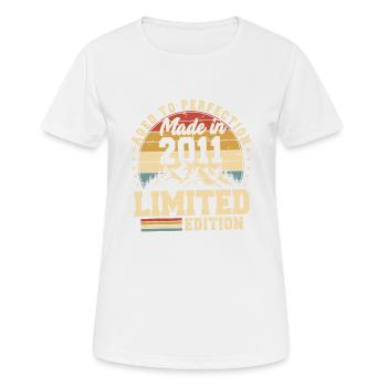 Aged to perfection made in 2011 - Women's Breathable T-Shirt - white - Front - AI Model Female 172 dark (172cm)