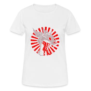 Super Bête rétro de la crypte Halloween - T-shirt respirant Femme - blanc - Devant - AI Model Female 172 dark (172cm)