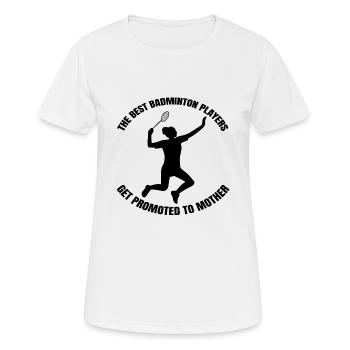 Badminton Badminton Badminton Fan Badminton Jeu de Badminton - T-shirt respirant Femme - blanc - Devant - AI Model Female 172 dark (172cm)