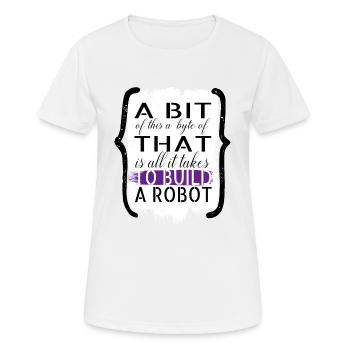birthday present idea artificial present idea - Frauen T-Shirt atmungsaktiv - Weiß - Vorne - AI Model Female 172 dark (172cm)