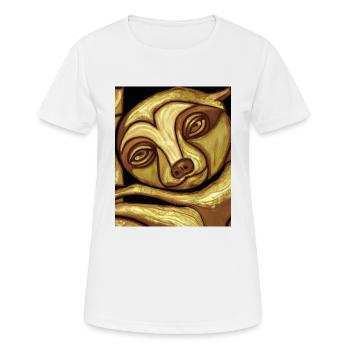 Portrait paresseux Drôle de cubisme Gustav Klimt - T-shirt respirant Femme - blanc - Devant - AI Model Female 172 dark (172cm)