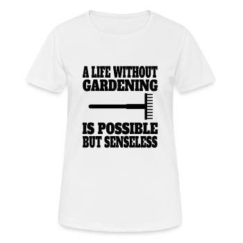Gärtner Obstgarten Garten Geschenk Hobbygärtner - Frauen T-Shirt atmungsaktiv - Weiß - Vorne - AI Model Female 172 dark (172cm)