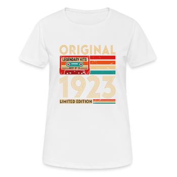 Original legendäre Hits Das Beste von 1923 - Frauen T-Shirt atmungsaktiv - Weiß - Vorne - AI Model Female 172 dark (172cm)