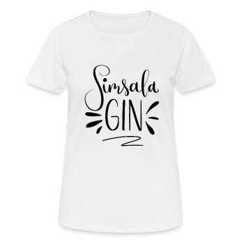 Simsala Gin - Bravo il y a du gin, amateur de gin - T-shirt respirant Femme - blanc - Devant - AI Model Female 172 dark (172cm)