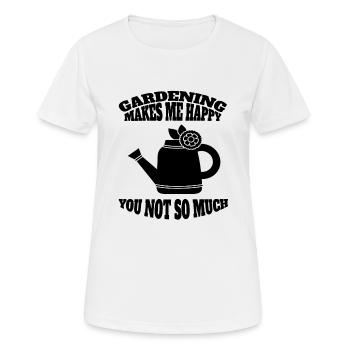Gärtner Geschenk Garten Obstgarten Hobbygärtner - Frauen T-Shirt atmungsaktiv - Weiß - Vorne - AI Model Female 172 dark (172cm)