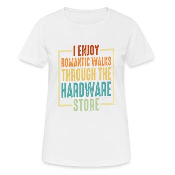 Romantic Walks Through The Hardware Store 23 - Frauen T-Shirt atmungsaktiv - Weiß - Vorne - AI Model Female 172 dark (172cm)