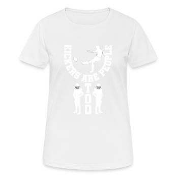 Kickers Are People Too 18 - Women's Breathable T-Shirt - white - Front - AI Model Female 172 dark (172cm)